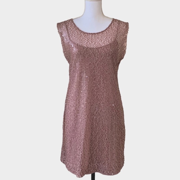 LAUREN CONRAD BLUSH PINK SEQUIN SHEATH MINI DRESS - Picture 5 of 15